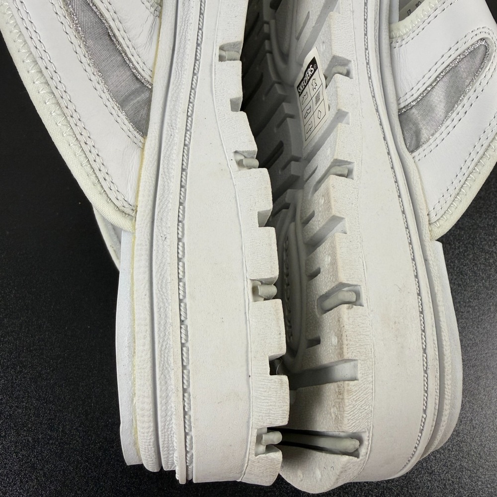 Skechers G-Tech Thong Sandals Women's 10 White Comfort Platform Flip Flops Y2K - Picture 13 of 16
